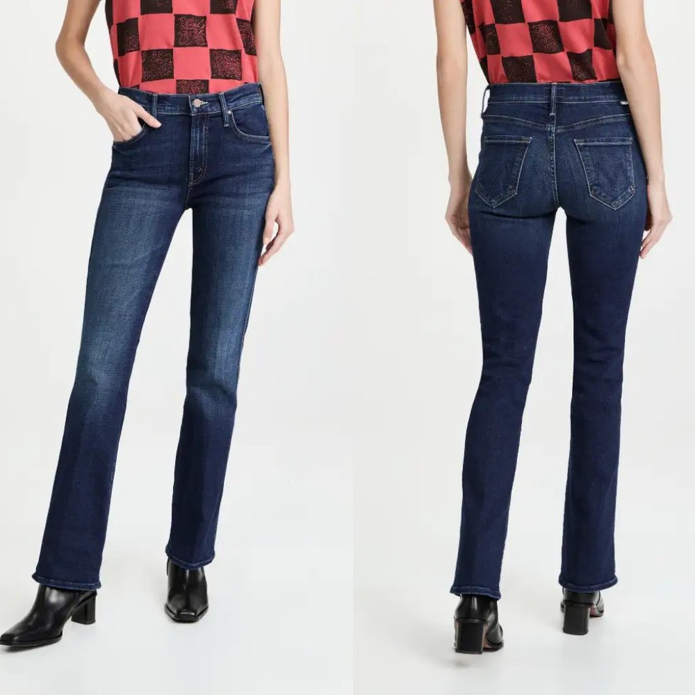 COPY - Mother The Double Insider Sneak Jeans in Lust for Life